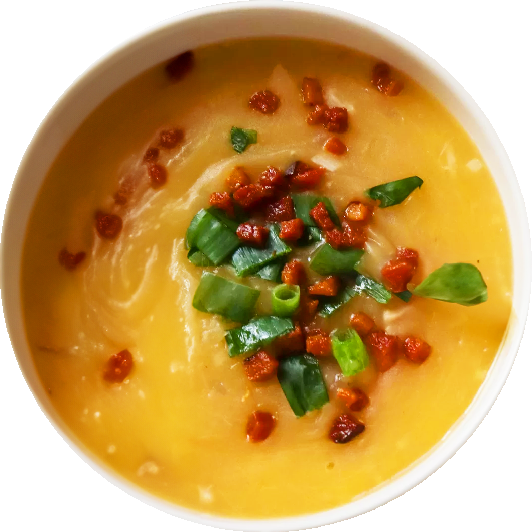 Batata Baroa com Bacon