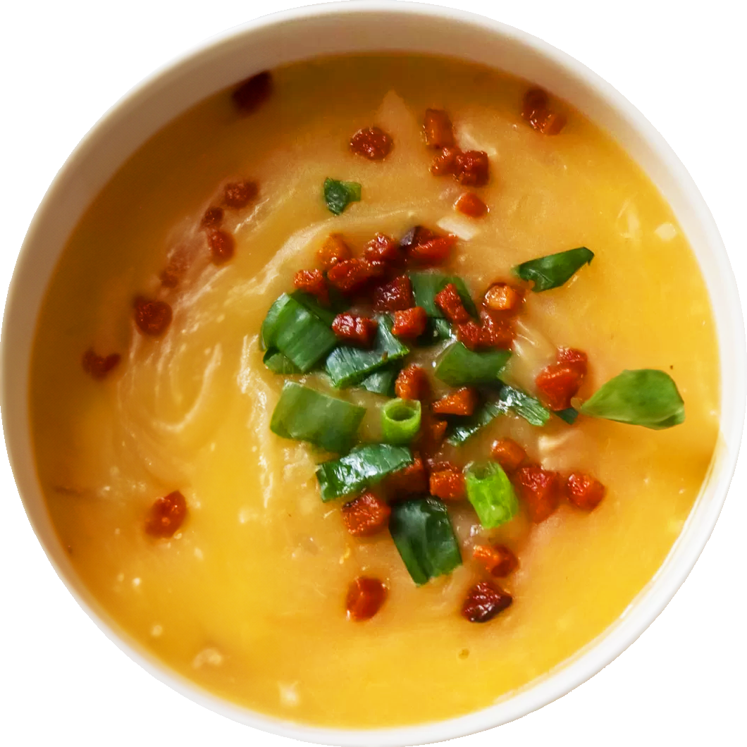 Batata Baroa com Bacon