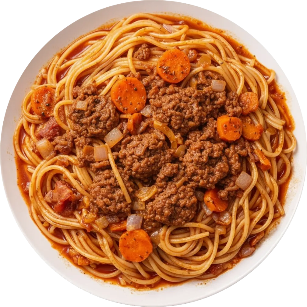 Espaguete com Ragu de Carne
